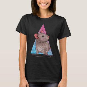 90s Vaporwave Aesthetics Pet Owner Animal  Rat T-Shirt