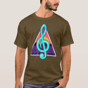 90s Vaporwave Synthwave Classical Music Lover Treb T-Shirt