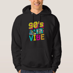 90s Vibe 1990s Fashion Nineties Theme For 90s Kids Hoodie