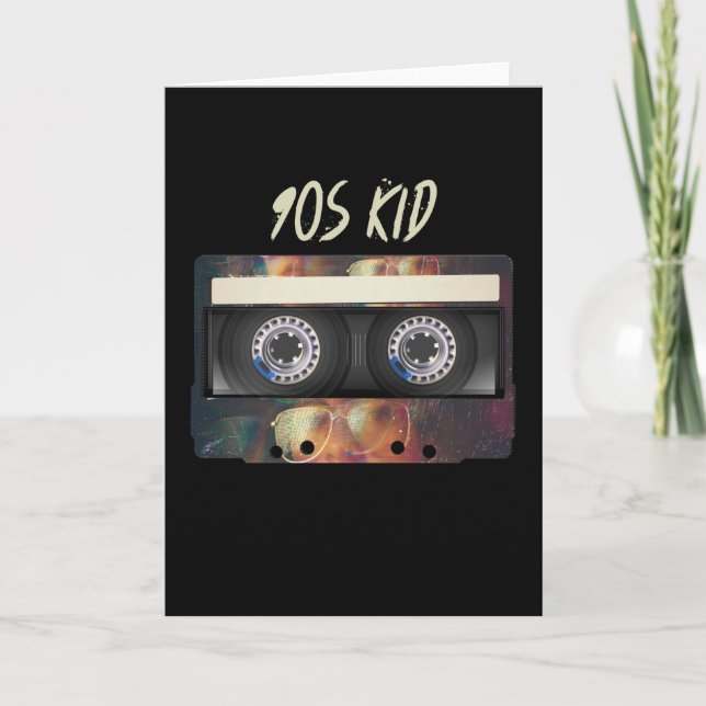 90s Vibe Mixtape Cassette 90's BIrthday Card (Front)