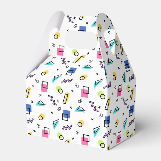 90s Vibe Simple Shapes & Outlines Favor Box (Front Side)