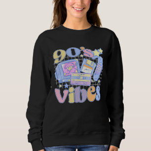 90s Vibes Retro Nineties Style Vintage Music Costu Sweatshirt