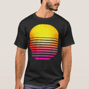 90s Vintage Outrun Sun Retro  T-Shirt