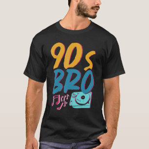 90s Vinyl 1990s Bro Costume Party Music Generation T-Shirt