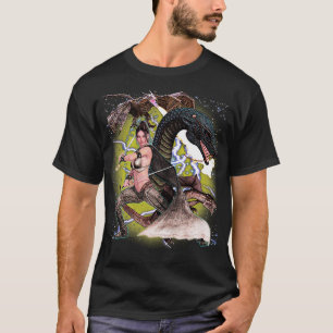90s y2k Mystical Dragon Warrior Woman T-Shirt