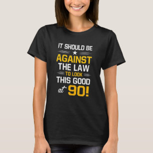 90th Birthday 90 Years Old Birthday Men Women T-Shirt
