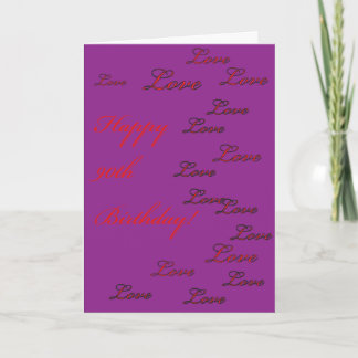 90th Birthday Card