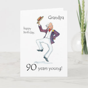 90th Birthday Card for a Grandfather