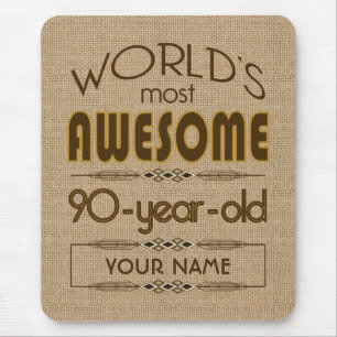 90th Birthday Celebration World Best Fabulous Mouse Pad