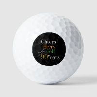 90th Birthday Cheers Beers Golf Party
