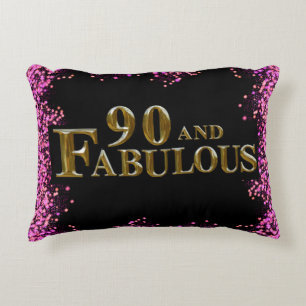 90th Birthday Decorative Cushion