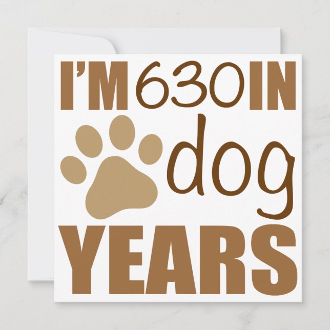 90th Birthday Dog Years Card (Front)