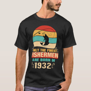 90th Birthday for 90 Year Old Fishing Fishermen 1 T-Shirt