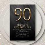 90th Birthday Invitation<br><div class="desc">An elegant invitation for their birthday!</div>