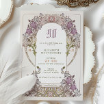 90th Birthday Invitation Art Nouveau W. Morris<br><div class="desc">Celebrate an extraordinary milestone with our captivating collection of 90th birthday invitations, inspired by the elegance and sophistication of the Art Nouveau, Victorian, and Edwardian eras. These time periods were known for their rich artistic and cultural contributions, providing a fitting parallel for those who have reached the impressive milestone of...</div>