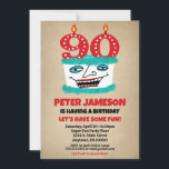 90th Birthday Invitation Funny Cake Casual Mens<br><div class="desc">A funny cartoon birthday cake 90th birthday invitation for a husband,  friend,  father or grandad or ladies,  too!</div>