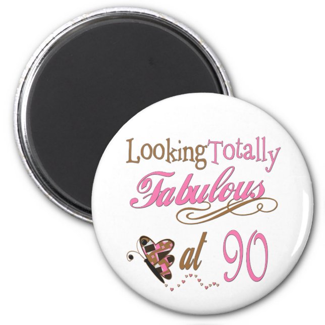 90th Birthday Magnet (Front)