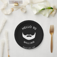 90th birthday party beard black white men