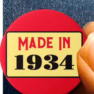 90th Birthday party born 1934 90 pin