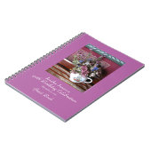 90th Birthday Party Guest Book, Vintage Teapot Notebook (Left Side)