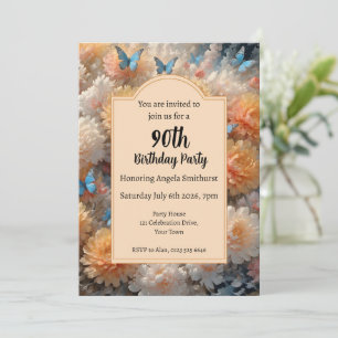 90th Birthday Party Invitation