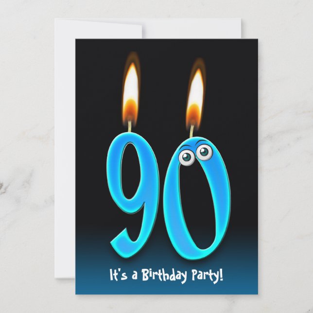 90th Birthday Party Invitation (Front)