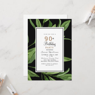 90th Birthday Party Invitation