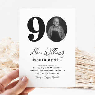 90th Birthday Party Invitation   90th Birthday