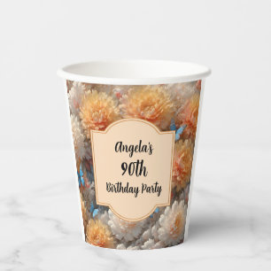 90th Birthday Party Paper Cups