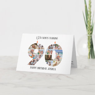 90th Birthday Photo Card