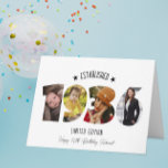 90th birthday Photo Collage established 1936 Thank You Card<br><div class="desc">90th Birthday Photo Collage Card Celebrate four amazing decades with this giant 90th birthday photo collage card, featuring the year “1936” filled with your favorite photos. Underneath, the text reads “Limited Edition – Happy 90th Birthday [Name]” for a truly personalized keepsake. Perfect for milestone birthdays, party decorations, or unique gifts,...</div>