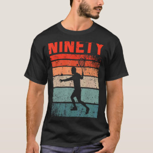 90th Birthday Retro Tennis 90 Years Old Man Women T-Shirt