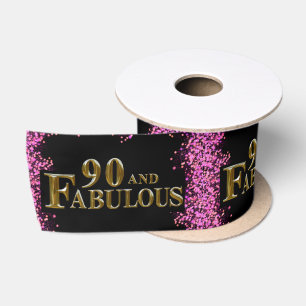 90th Birthday Satin Ribbon