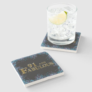 90th Birthday  Stone Coaster