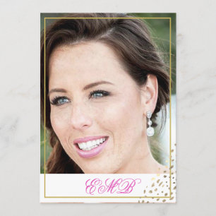 90th Birthday Stylish Photo Gold Modern Elegant Invitation