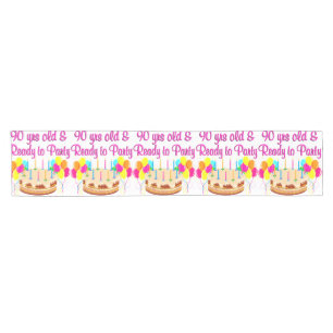 90TH PARTY GIRL SHORT TABLE RUNNER