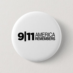 911 America Remembers 6 Cm Round Badge