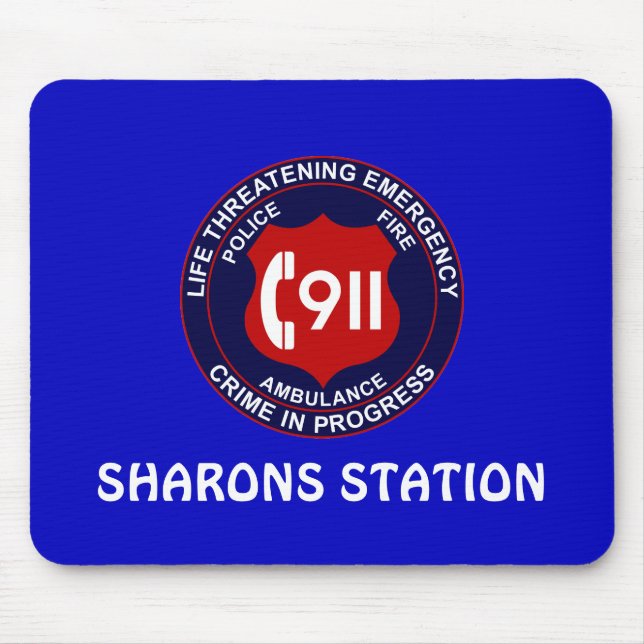 911 Dispatcher - Call Taker Mousepad (Front)