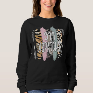 911 Dispatcher  Dispatch Us Flag Police Emergency  Sweatshirt