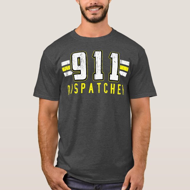911 Dispatcher Emergency Dispatch Operator Thin T-Shirt (Front)