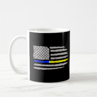 911 Dispatcher Flag First Responder 911 Operator Coffee Mug