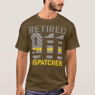 911 Dispatcher Retirement American Flag Dad Retire T-Shirt