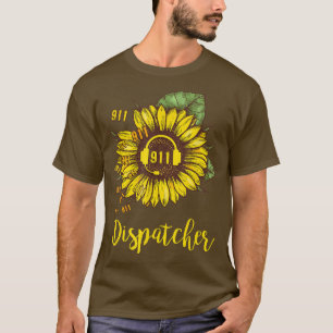 911 Dispatcher Sunflower T-Shirt