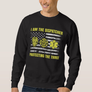 911 Dispatcher Thin Yellow Line Dispatch US Americ Sweatshirt