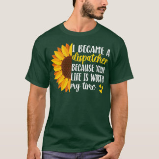 911 Dispatcher Thin Yellow Line Emergency Operator T-Shirt