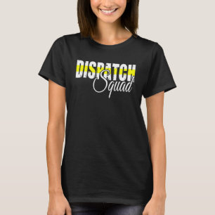 911 Dispatcher Usa Flag Thin Yellow Line Dispatch T-Shirt