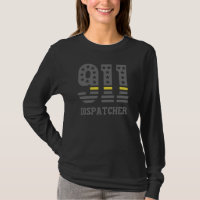 911 Dispatcher USA Flag Thin Yellow Line Emergency