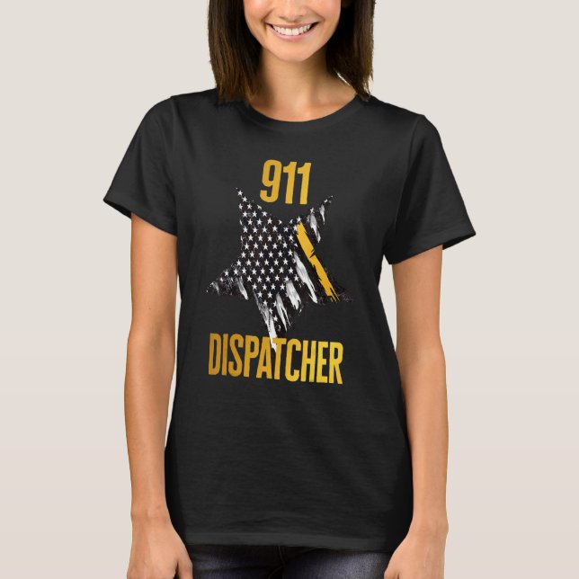 911 Dispatcher Week Dispatch Squad Dispatching T-Shirt (Front)