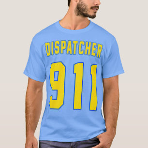 911 Dispatcher with the American flag on the back T-Shirt