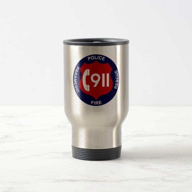911 Dispatchers Travel Mug (Center)